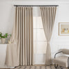 Tuscany Woven Faux Linen Bathroom Custom Curtains