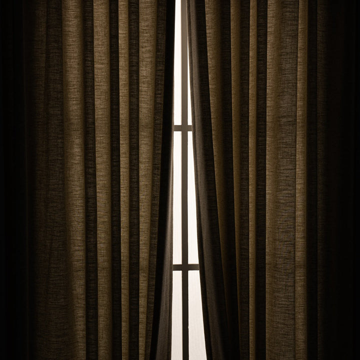 Thalia Textured Linen Custom Bathroom Drapes - ixacurtains