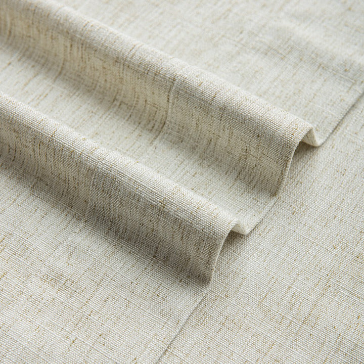 Thalia Textured Linen Custom Bathroom Drapes - ixacurtains