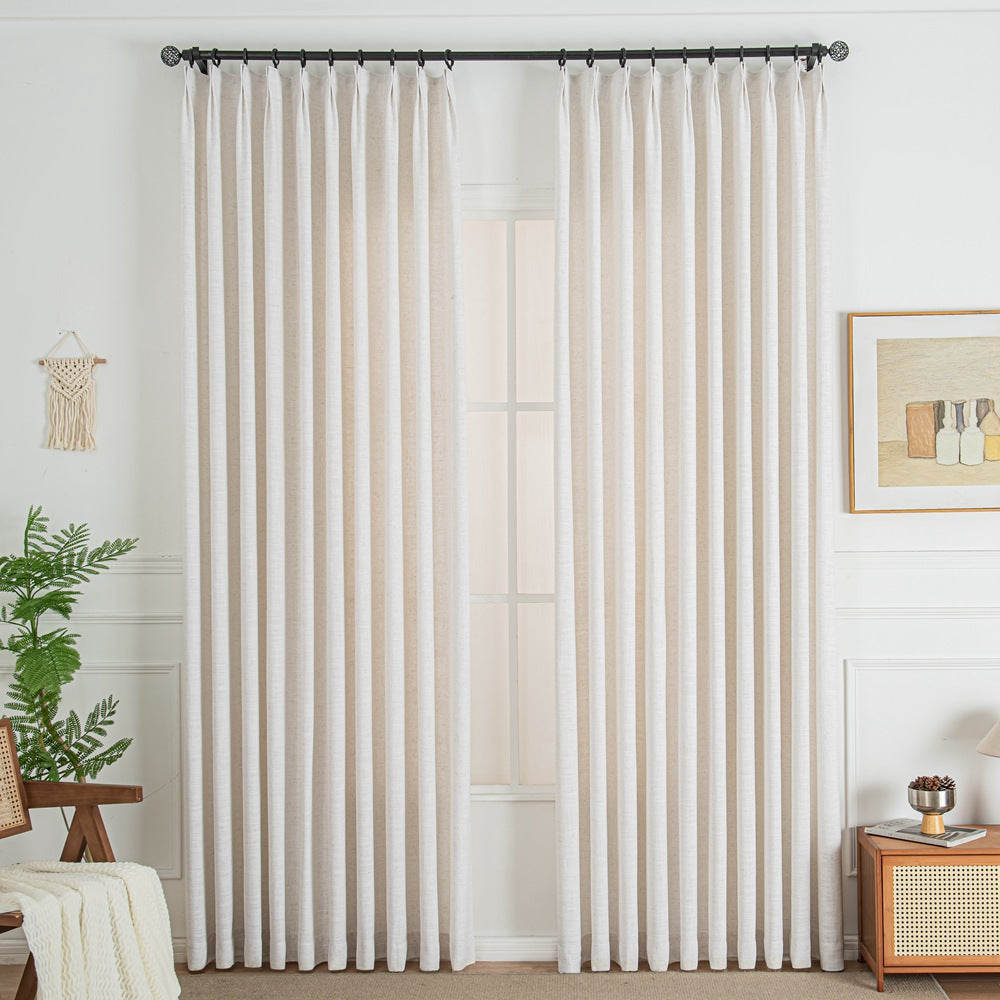 Lorna French Linen Custom Pleated Curtains Panel