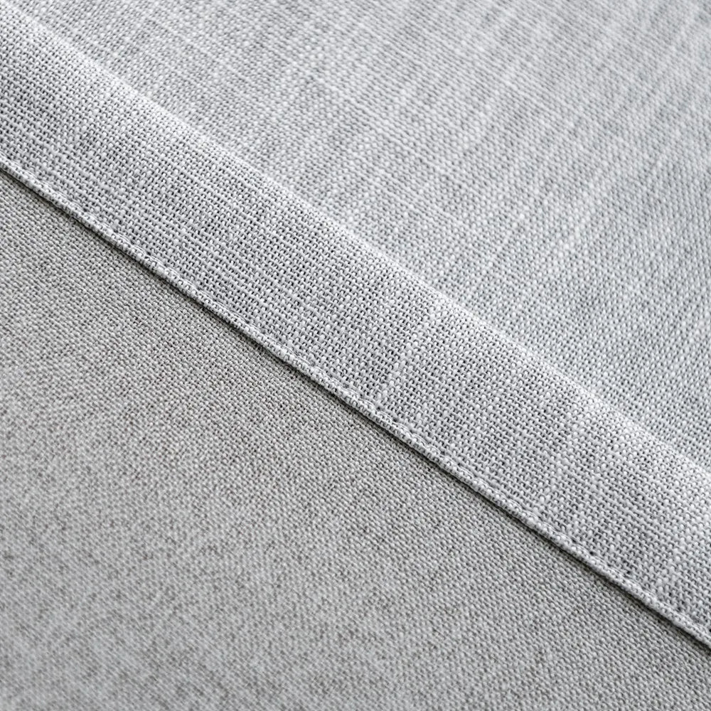 Shyn Linen Texture 100% Blackout Curtains Shyn