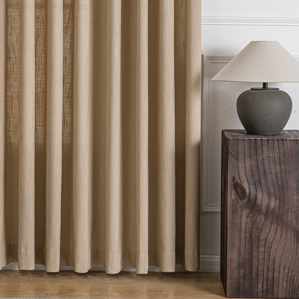 Sova Soft Cotton Blend Custom Pleated Drapes