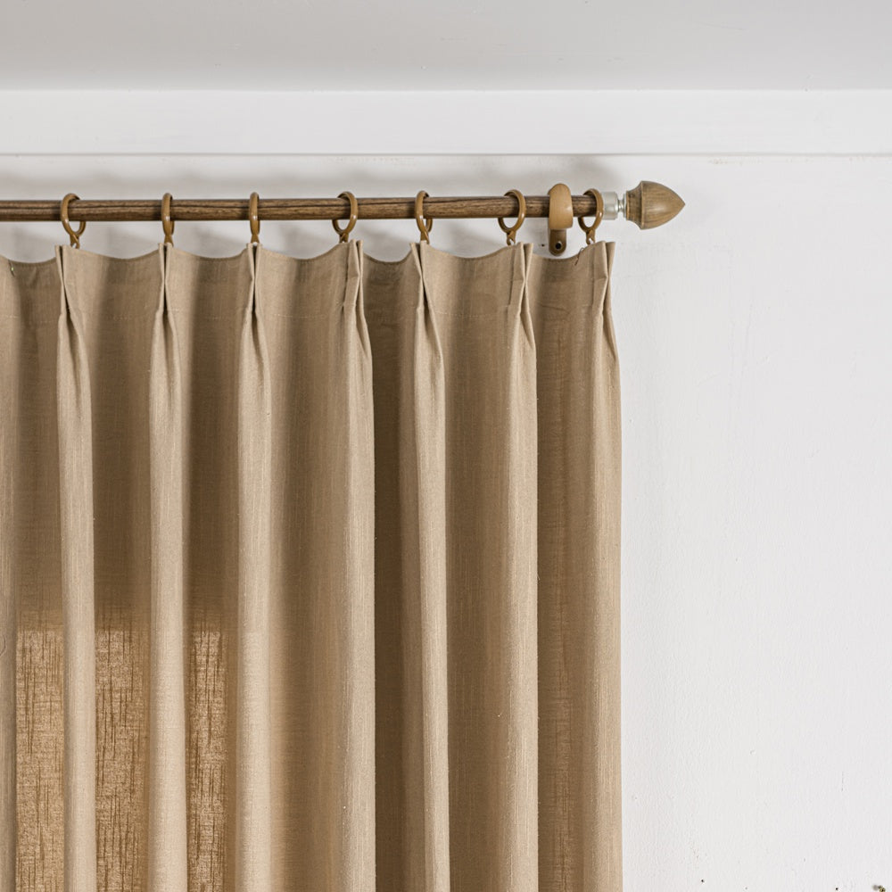 Sova Soft Cotton Blend Custom Pleated Drapes