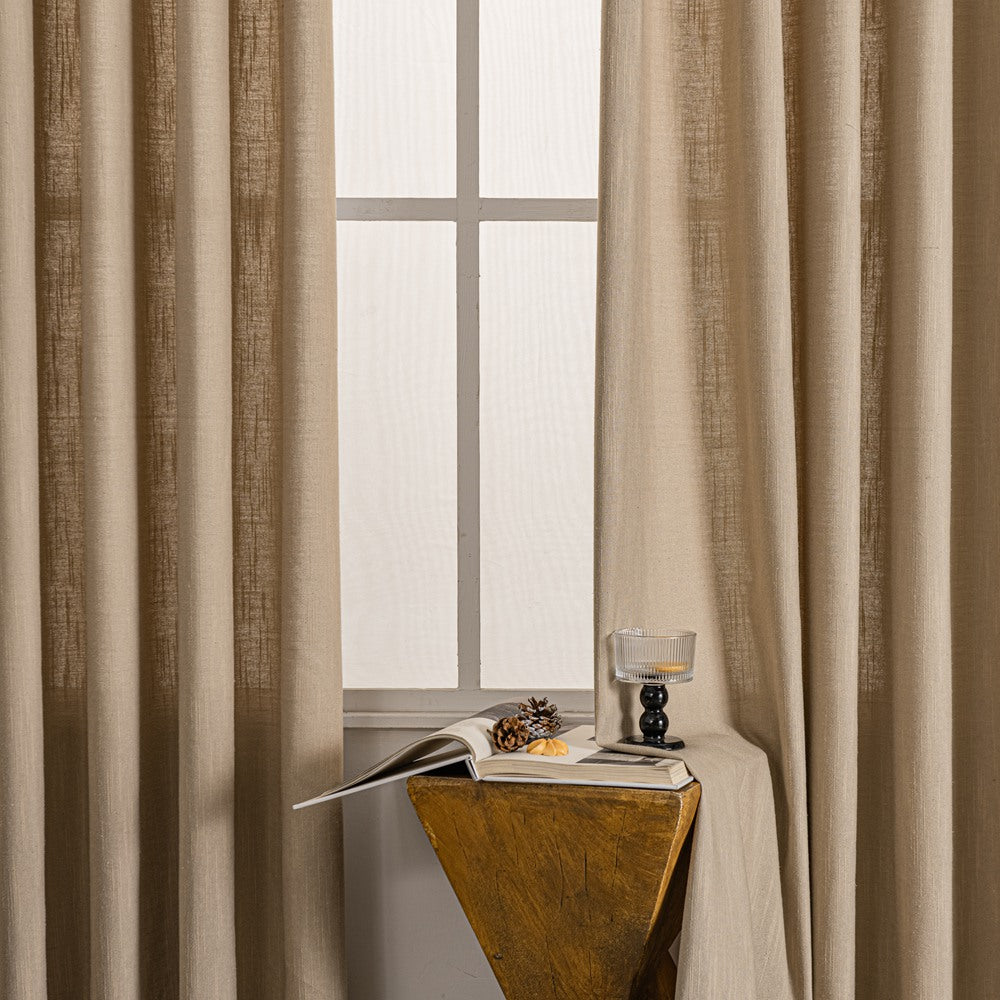 Sova Soft Cotton Blend Custom Pleated Drapes