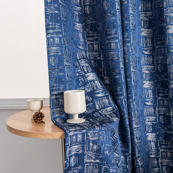 Daisy Jacquard Patterns Pleat Custom Curtains