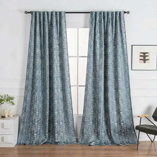 Daisy Jacquard Patterns Pleat Custom Curtains