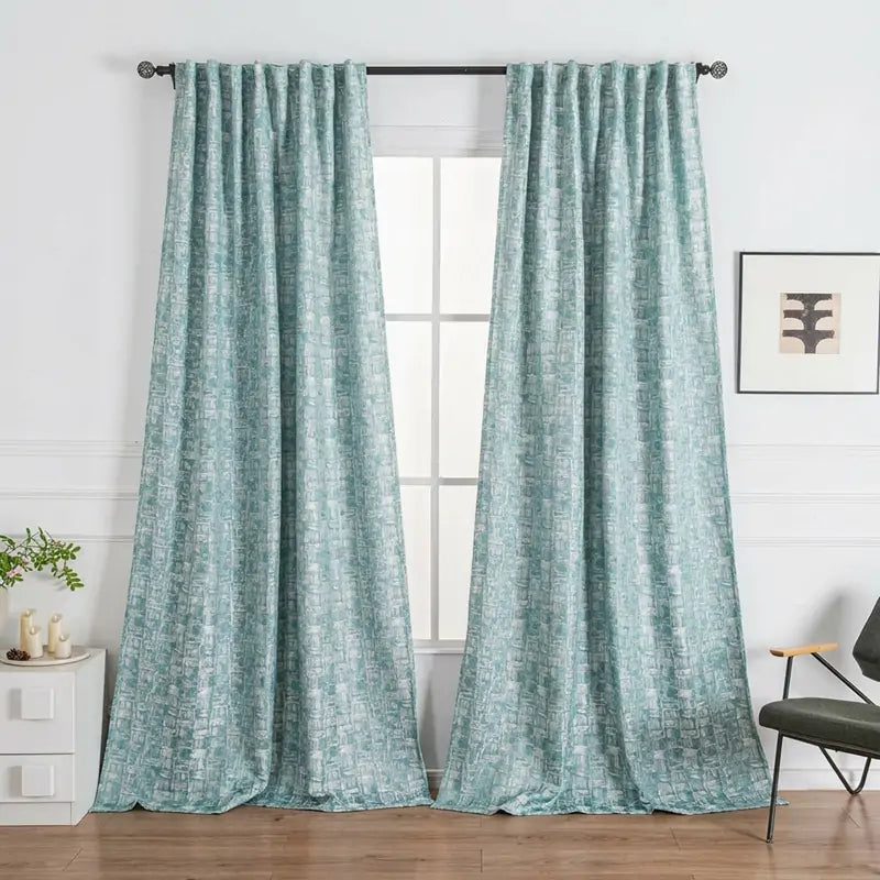 Daisy Jacquard Patterns Pleat Custom Curtains