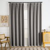 Shangri Cozy Heavy Weight Chenille Pleat Custom Curtains Shangri Dark Gray