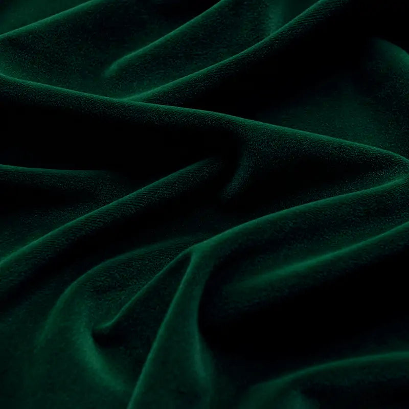 Dark Green Velvet Custom Curtains | Aushme Blackout Velvet Drapes Aushme