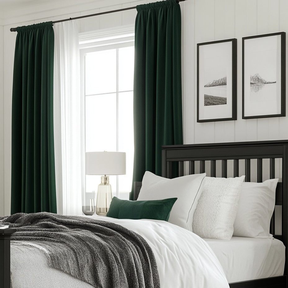 Doux Velvet Elegance Room Darkening Pleat Custom Curtains