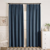Ink Blue-51 Doux Velvet Elegance Room Darkening Custom Curtains