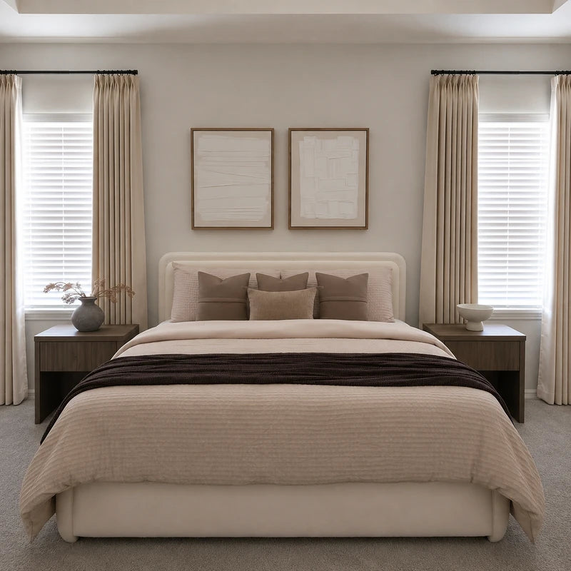 Eco-friendly custom curtains made from linen fabric