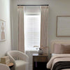 Elise Heavyweight Textured Faux Linen Pleat Custom Curtains