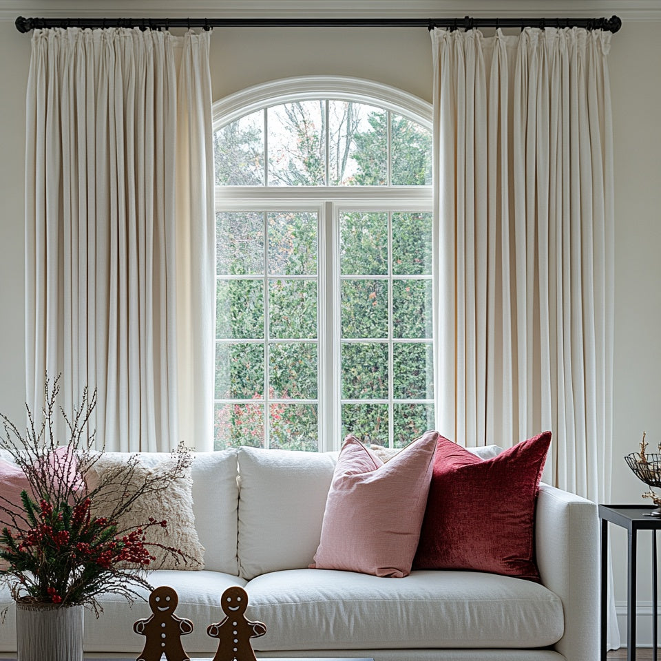 Elise Heavyweight Textured Faux Linen Custom Curtains