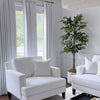 Elise Heavyweight Textured Faux Linen Pleat Custom Curtains