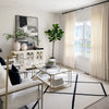 Floor-to-ceiling custom curtains for living room