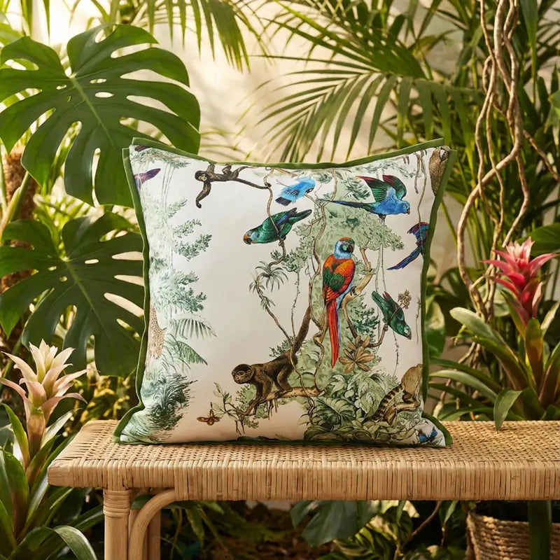 Forest Smooth Satin Decorative Throw Pillowcase