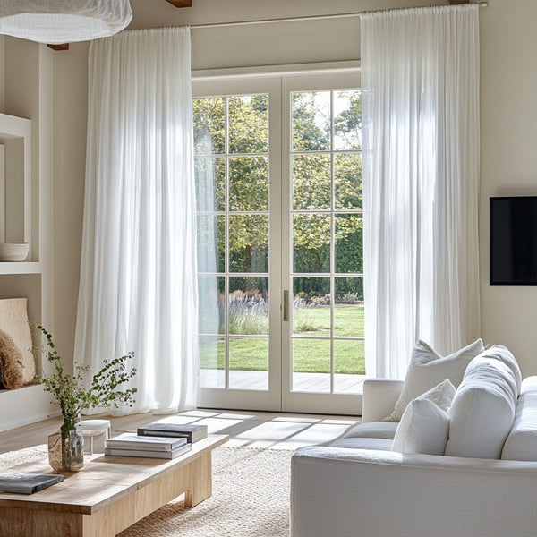 Glint Moonlight Luxe Soft-Touch Wrinkle-Free Grommets Soft Top Sheer Curtain