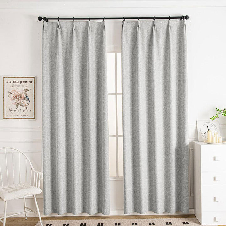 Lullaby Blackout Linen Textures Curtains - ixacurtains