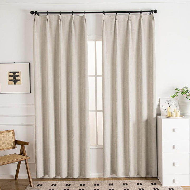 Mivle Stripe Charm Chenille Curtains - ixacurtains