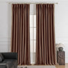 Lumora Crystal Pinch Pleat Velvet Custom Curtains Lumora Coffee Brown-26