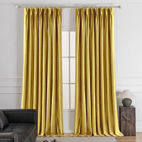 Lumora Crystal Pinch Pleat Velvet Custom Curtains