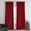 Lumora Crystal Pinch Pleat Velvet Custom Curtains Lumora Red-9