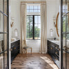 Lorna French Linen Bathroom Pleat Custom Curtains Lorna