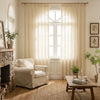 Loomy Soft Cream Dream Pleat Custom Curtains