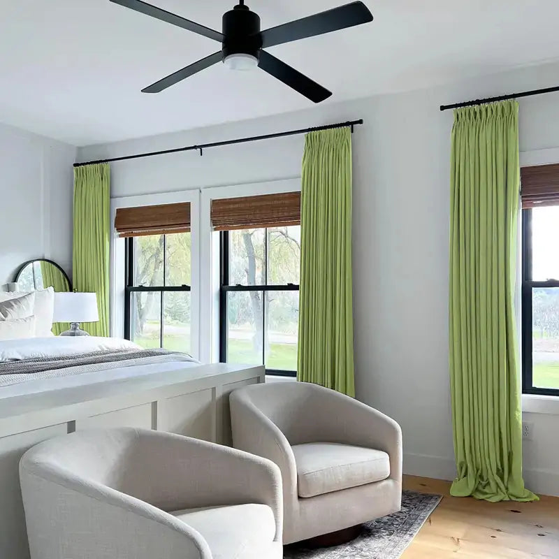 Lorna Oeko-Tex Linen Drapery Pinch Pleat Custom Curtains