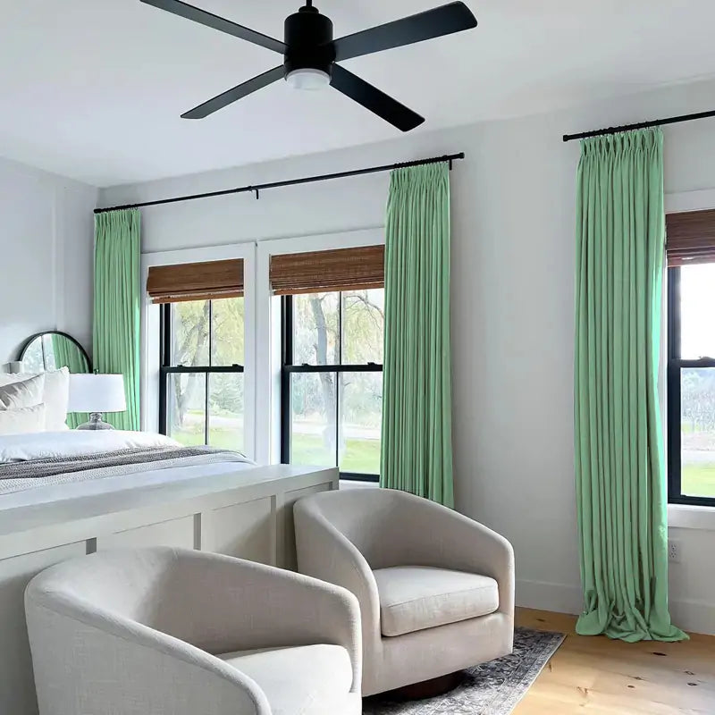 Lorna Oeko-Tex Linen Drapery Pinch Pleat Custom Curtains