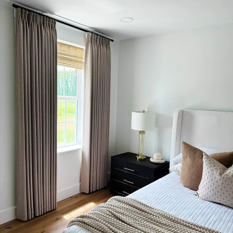 Lorna Oeko-Tex Linen Drapery Pinch Pleat Custom Curtains Lorna