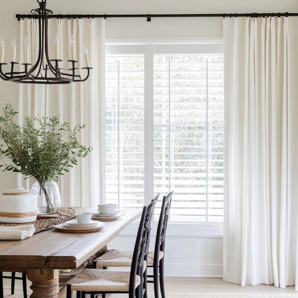 Lorna French Linen Pleated Custom Curtains Panel