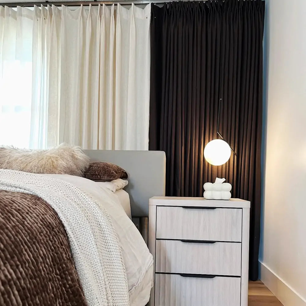 Lorna French Linen Pleated Custom Curtains Panel