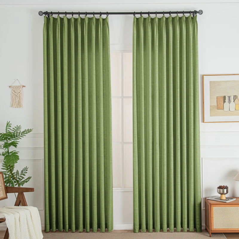 Lorna Oeko-Tex Linen Drapery Pinch Pleat Custom Curtains