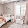 Lorna pink linen custom curtains for bedroom