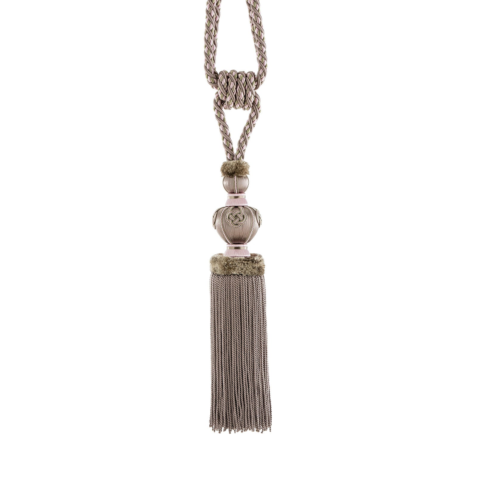 Exquisite Tassel curtain tieback ixacurtains Pink