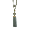 Exquisite Tassel curtain tieback ixacurtains Light Blue