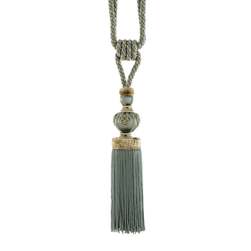 Exquisite Tassel curtain tieback ixacurtains Light Blue