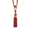 Exquisite Tassel curtain tieback ixacurtains Red