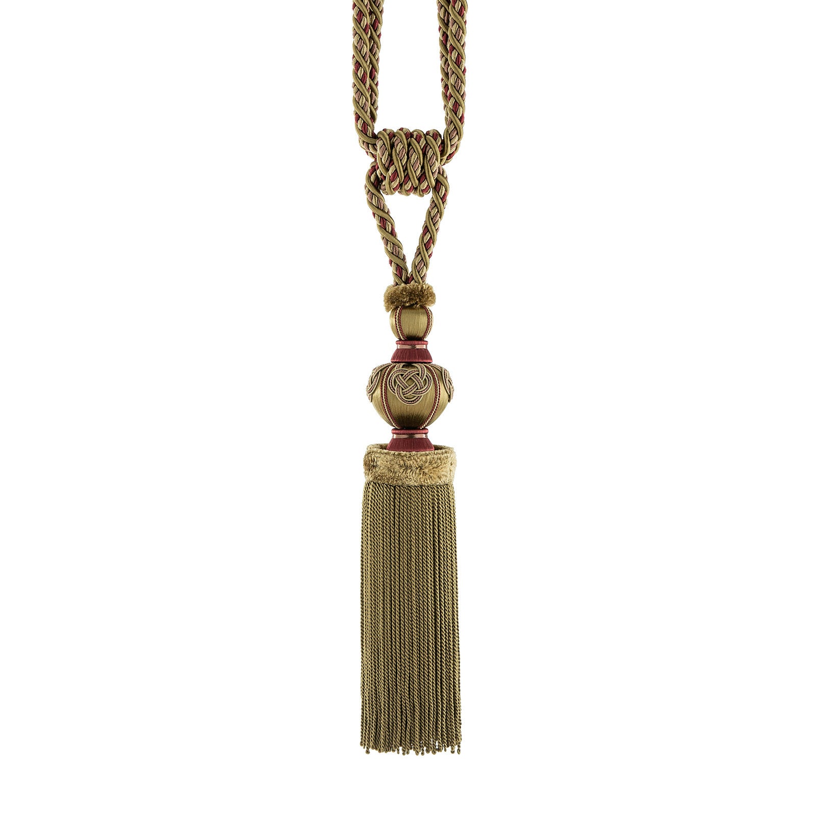 Exquisite Tassel curtain tieback ixacurtains Green