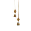 Tassel Curtain Tieback with Hanging Balls/1pc ixacurtains Golden