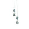Tassel Curtain Tieback with Hanging Balls/1pc ixacurtains Blue