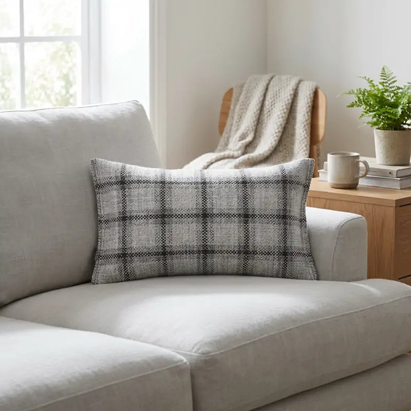 Milo Plaid Wool Lumbar Pillowcase2