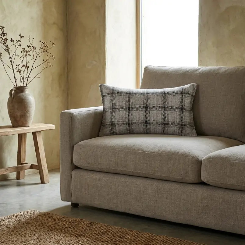 Milo Plaid Wool Lumbar Pillowcase1