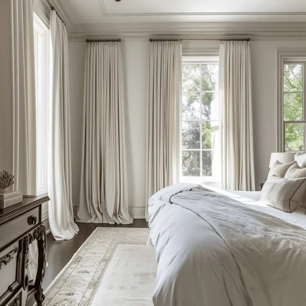 Mivle Stripe Charm Chenille Modern Pleat Custom Curtains Mivle