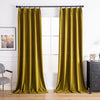 Mustard Aushme Luxurious Velvet Bathroom Custom Curtains