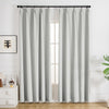 Wool White-6 Nanov 100% Blackout Velvet Custom Curtains