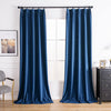 Navy Aushme Luxurious Velvet Bathroom Custom Curtains