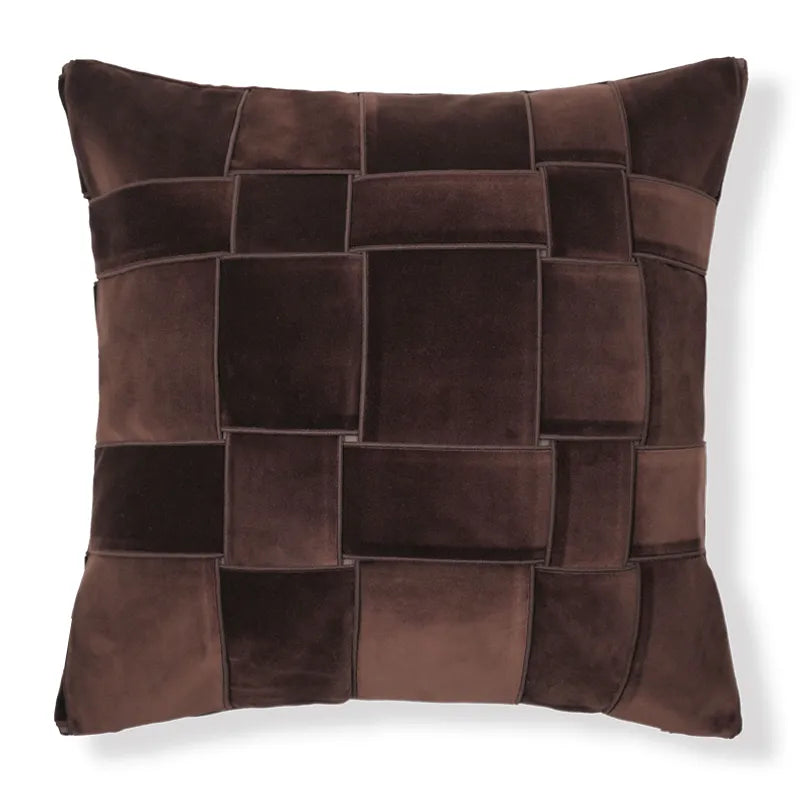 Nest Woven Knot Velvet Throw Pillowcase